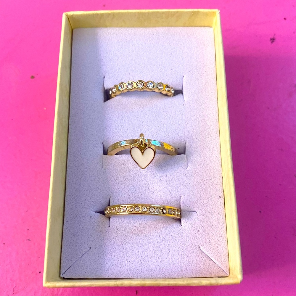Gold Tone Ring Set